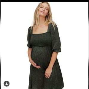 Longsleeve Smocked Babydoll Dress | Motherhood Maternity